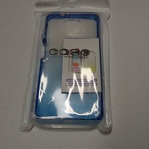 Jelly case for Moto g power 2021 clear blue